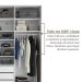 Guarda-Roupa Closet 100% MDF 3 Gavetas Bege 209 cm