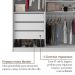 Guarda-Roupa Closet 100% MDF 3 Gavetas Branco 140 cm