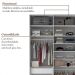Guarda-Roupa Closet 100% MDF 3 Gavetas Branco 140 cm