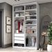 Guarda-Roupa Closet 100% MDF 3 Gavetas Branco 140 cm