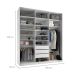 Guarda-Roupa Closet 100% MDF 3 Gavetas Branco 209 cm