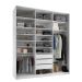 Guarda-Roupa Closet 100% MDF 3 Gavetas Branco 209 cm