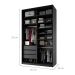 Guarda-Roupa Closet 100% MDF 3 Gavetas Preto 140 cm
