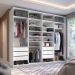 Guarda-Roupa Closet 100% MDF 6 Gavetas Branco