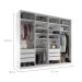 Guarda-Roupa Closet 100% MDF 6 Gavetas Branco