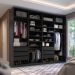 Guarda-Roupa Closet 100% MDF 6 Gavetas Preto