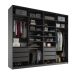 Guarda-Roupa Closet 100% MDF 6 Gavetas Preto
