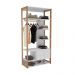 Guarda-Roupa Closet Cali 2 Gavetas Branco e Aveiro 93cm