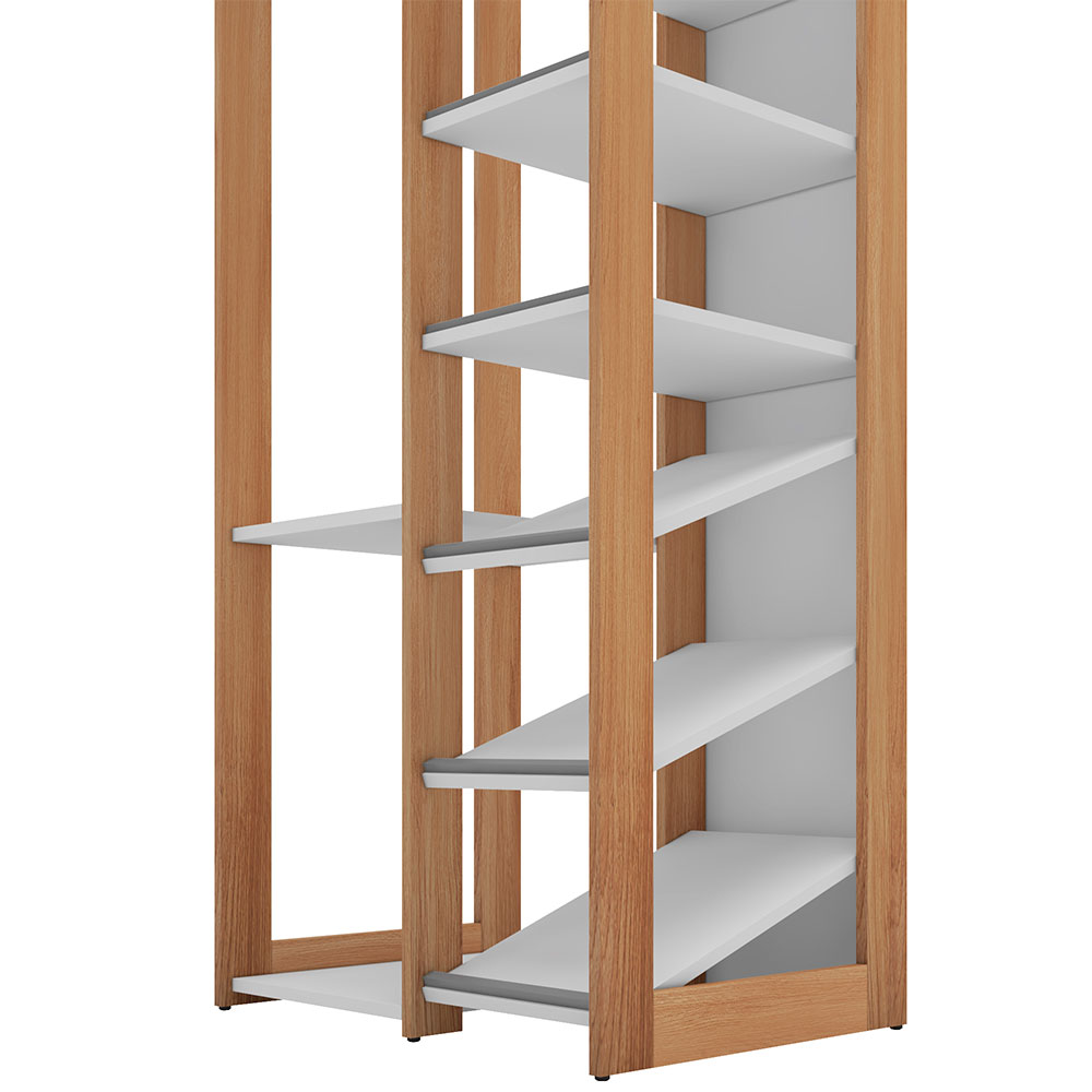 Guarda-Roupa Closet Cali Branco e Aveiro 63cm