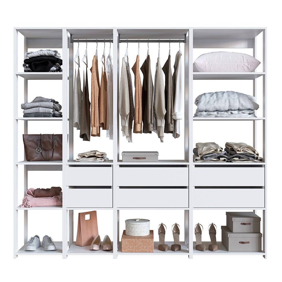 Guarda-Roupa Closet Easy 6 Gavetas Branco