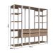 Guarda-Roupa Closet Easy 6 Gavetas Branco e Montana