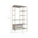 Guarda-Roupa Closet Industrial Glam 2 Gavetas Arenas e Dourado