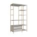 Guarda-Roupa Closet Industrial Glam 2 Gavetas Arenas e Dourado