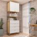 Guarda-Roupa Closet Infinity 2 Portas 4 Gavetas Savana e Branco