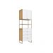 Guarda-Roupa Closet Infinity 2 Portas 4 Gavetas Savana e Branco