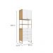 Guarda-Roupa Closet Infinity 2 Portas 4 Gavetas Savana e Branco