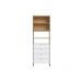 Guarda-Roupa Closet Infinity 2 Portas 4 Gavetas Savana e Branco