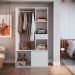 Guarda-Roupa Closet Lumo 1 Porta 1 Gaveta Branco