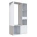 Guarda-Roupa Closet Lumo 1 Porta 1 Gaveta Branco