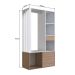 Guarda-Roupa Closet Lumo 1 Porta 1 Gaveta Branco e Montana