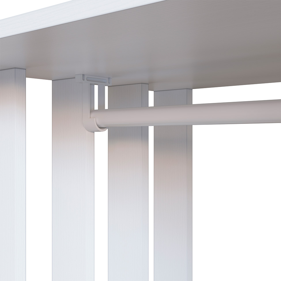 Guarda-Roupa Closet Lumo 1 Porta 1 Gaveta Branco e Montana