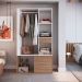 Guarda-Roupa Closet Lumo 1 Porta 1 Gaveta Branco e Montana