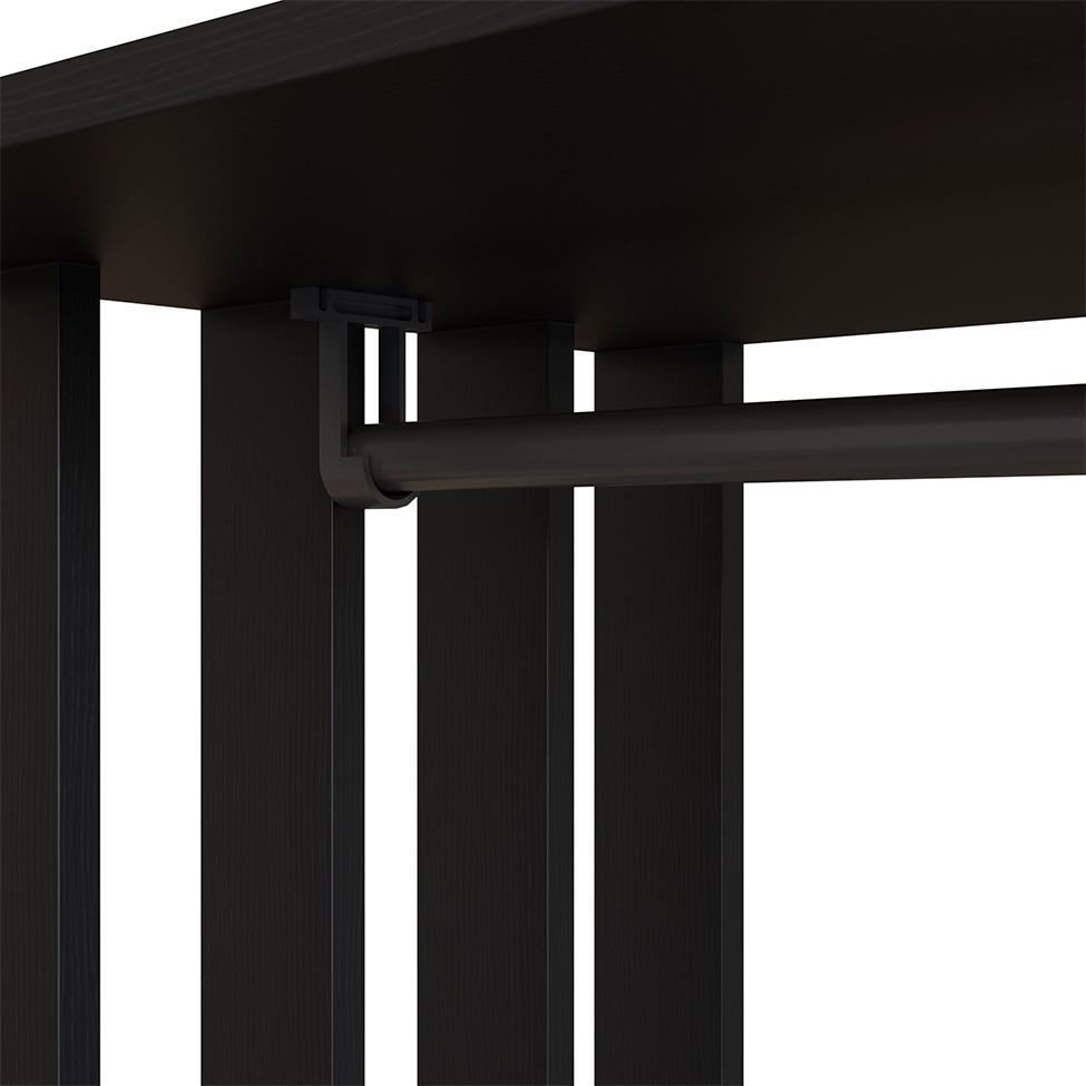 Guarda-Roupa Closet Lumo 1 Porta 1 Gaveta Preto e Montana