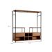 Guarda-Roupa Closet Modulado Barcelona Casal 2 GV Madeira e Preto