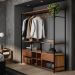 Guarda-Roupa Closet Modulado Barcelona Casal 2 GV Madeira e Preto