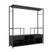 Guarda-Roupa Closet Modulado Barcelona Casal 2 Gavetas Preto