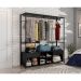 Guarda-Roupa Closet Modulado Barcelona Casal 2 Gavetas Preto
