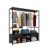 Guarda-Roupa Closet Modulado Barcelona Casal 2 Gavetas Preto
