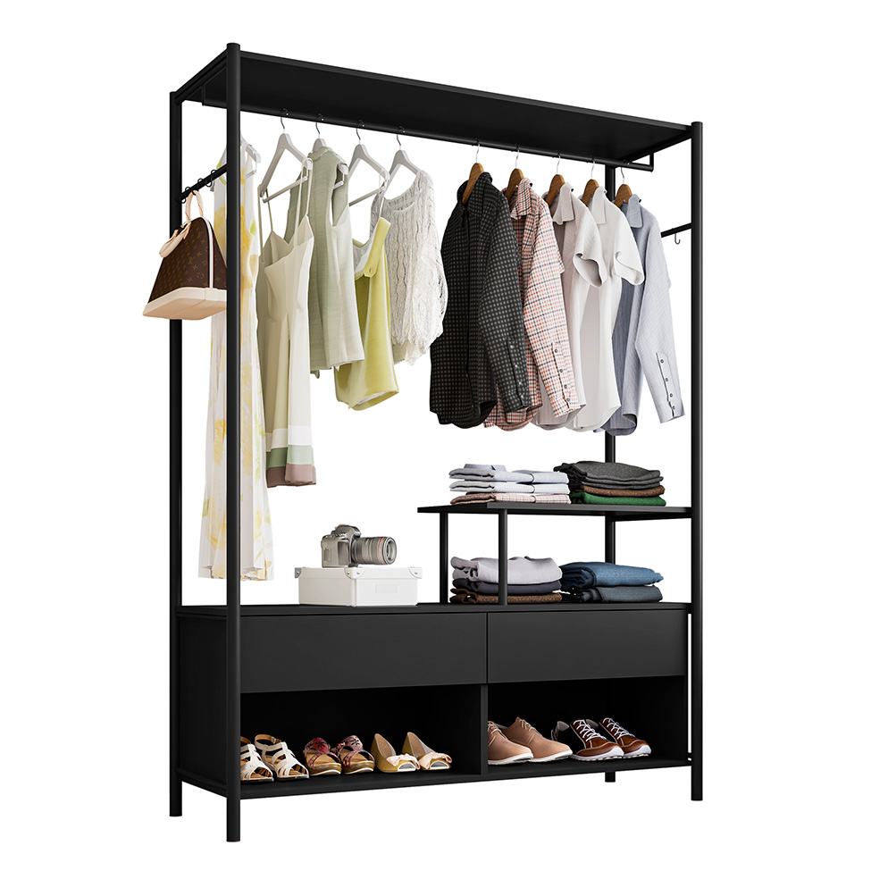 Guarda-Roupa Closet Modulado Barcelona Preto