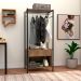 Guarda-Roupa Closet Modulado Berlim 1 Gaveta Preto e Demolição