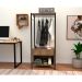 Guarda-Roupa Closet Modulado Berlim 1 Gaveta Preto e Demolição