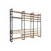 Guarda-Roupa Closet Modulado Industrial Philly 1 GV Cedro e Off White 294 cm