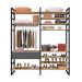 Guarda-Roupa Closet Modulado Industrial Philly 1 Gaveta Cedro e Grafite 197 cm