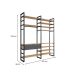 Guarda-Roupa Closet Modulado Industrial Philly 1 Gaveta Cedro e Grafite 197 cm