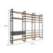 Guarda-Roupa Closet Modulado Industrial Philly 1 Gaveta Cedro e Grafite 294 cm