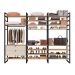 Guarda-Roupa Closet Modulado Industrial Philly 2 GV Cedro e Off White 294 cm