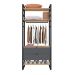 Guarda-Roupa Closet Modulado Industrial Philly 2 Gavetas Cedro e Grafite 101 cm