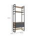 Guarda-Roupa Closet Modulado Industrial Philly 2 Gavetas Cedro e Grafite 101 cm