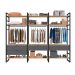 Guarda-Roupa Closet Modulado Industrial Philly 4 Gavetas Cedro e Grafite 294 cm