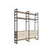 Guarda-Roupa Closet Modulado Industrial Philly 4 Gavetas Cedro e Off White 197 cm
