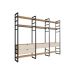 Guarda-Roupa Closet Modulado Industrial Philly 4 Gavetas Cedro e Off White 294 cm
