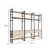 Guarda-Roupa Closet Modulado Industrial Philly 4 Gavetas Cedro e Off White 294 cm