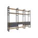 Guarda-Roupa Closet Modulado Industrial Philly 5 Gavetas Cedro e Grafite