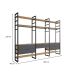 Guarda-Roupa Closet Modulado Industrial Philly 5 Gavetas Cedro e Grafite