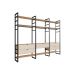Guarda-Roupa Closet Modulado Industrial Philly 5 Gavetas Cedro e Off White