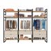 Guarda-Roupa Closet Modulado Industrial Philly 5 Gavetas Cedro e Off White